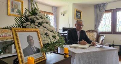 Ambassador Heidari signed the book of condolences to commemorate passing of Mr. Raila Odinga Kenyas former prime minister
